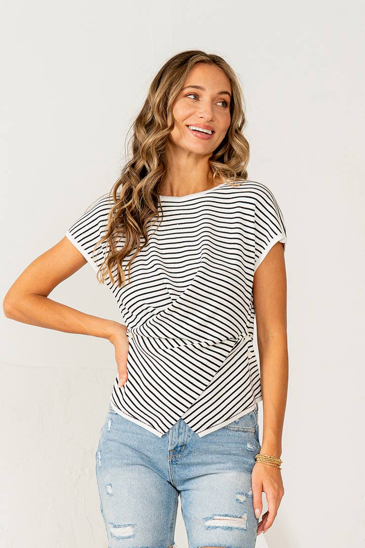 Top ~ Twist & Stripe