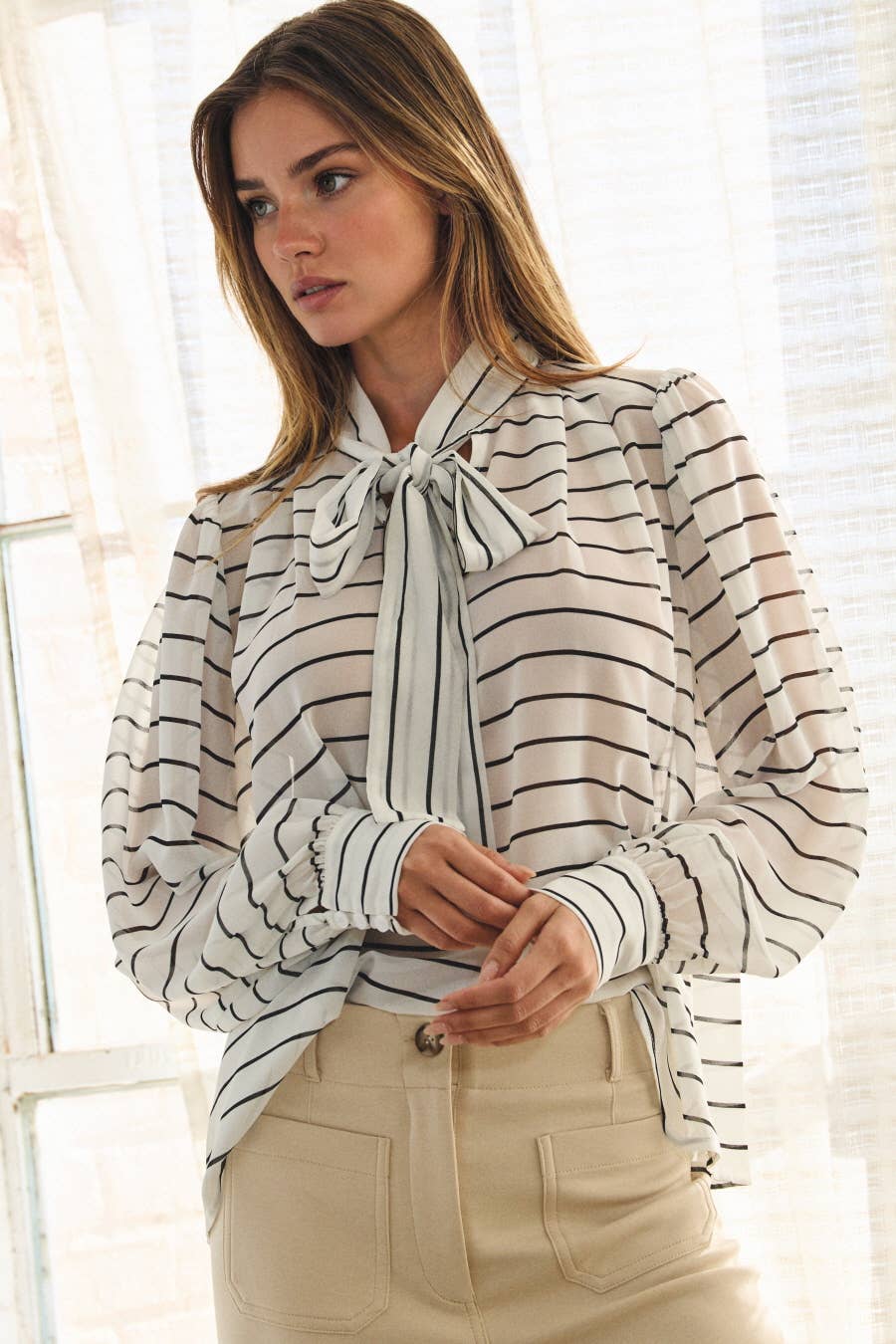 Top ~ Breezy Stripe