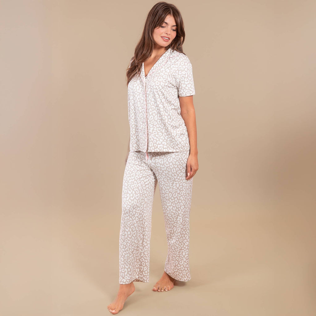 Pajama Bottoms ~ Leopard Lounge