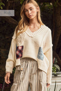 Collected Moments Patchwork Sweater