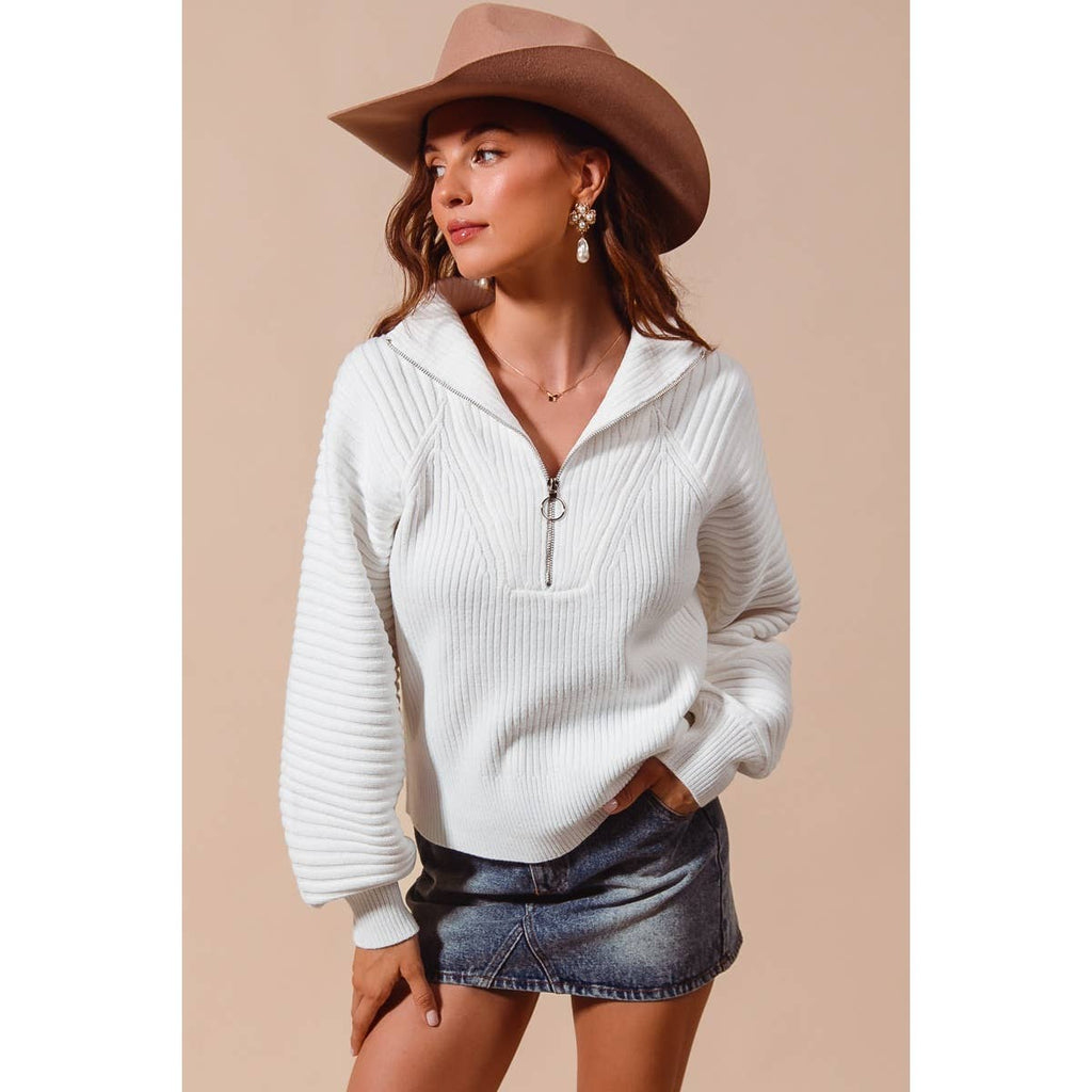 Rustic Charm Quarter Zip Pullover