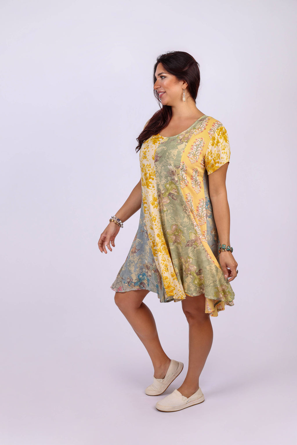 Meadow Melody Patchwork Tunic