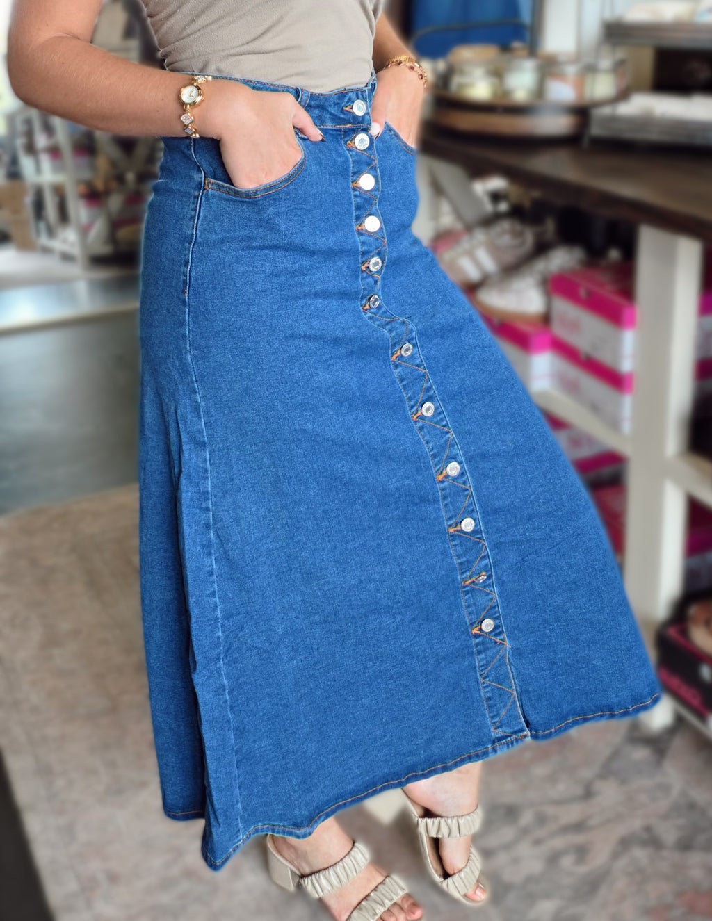 Skirt ~ Button Front