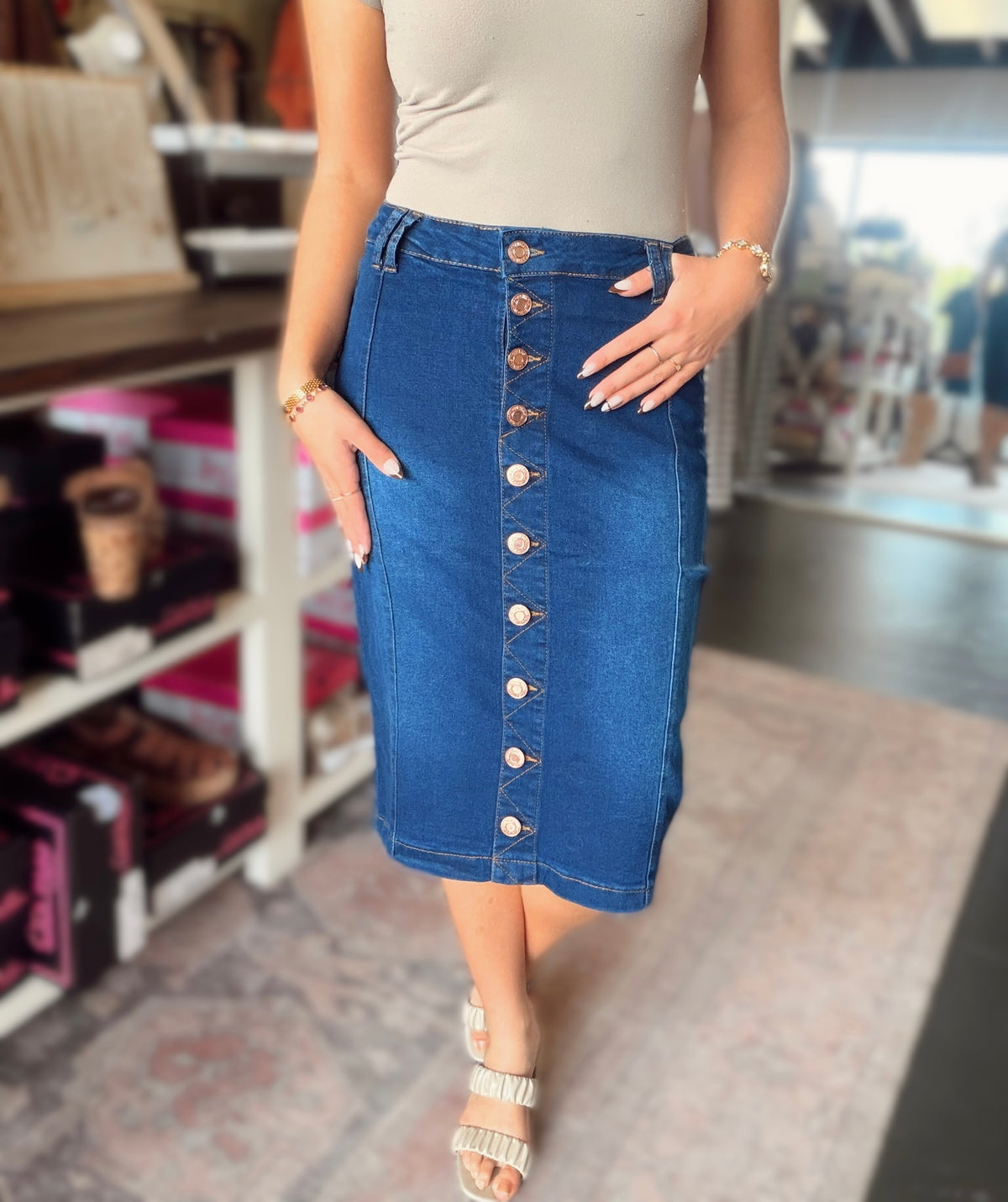 Skirt ~ Button Down