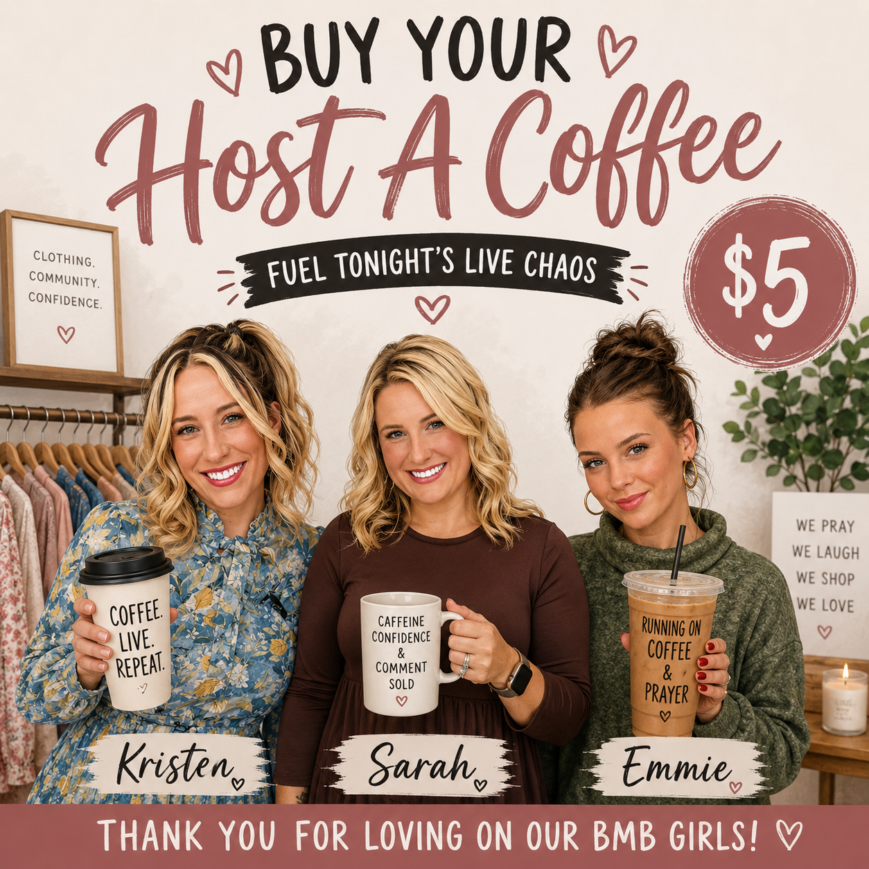 ☕ BUY YOUR HOST A COFFEE 🤎
