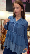 Blue Meadow Heirloom Lace Tunic