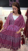 Vintage Rose Patchwork Maxi Dress