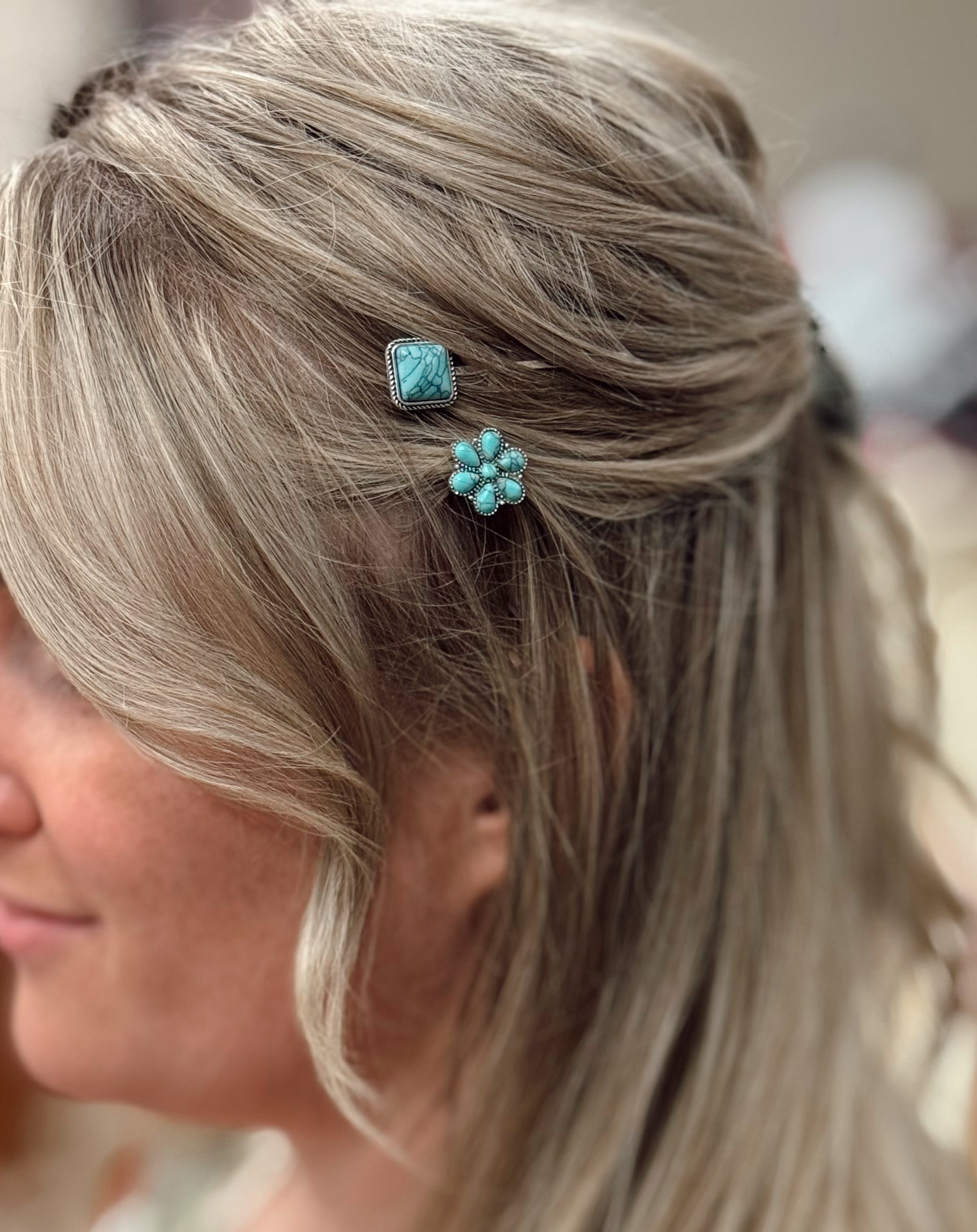 Bobby Pin Set ~ Turquoise Trails