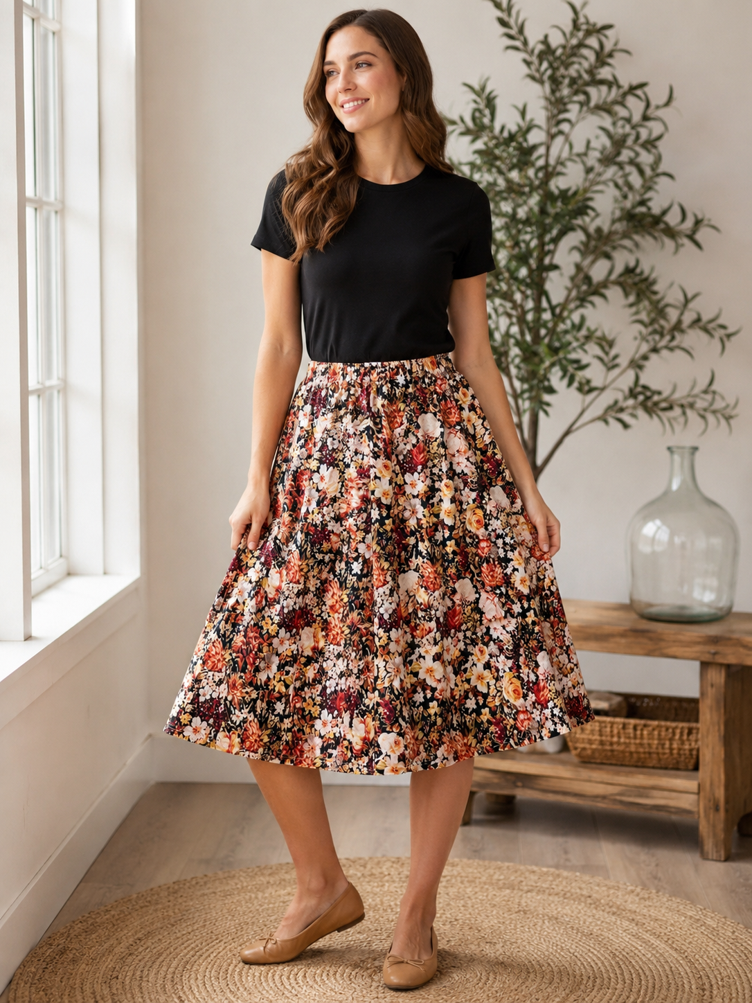 Skirt ~ Autumn Garden