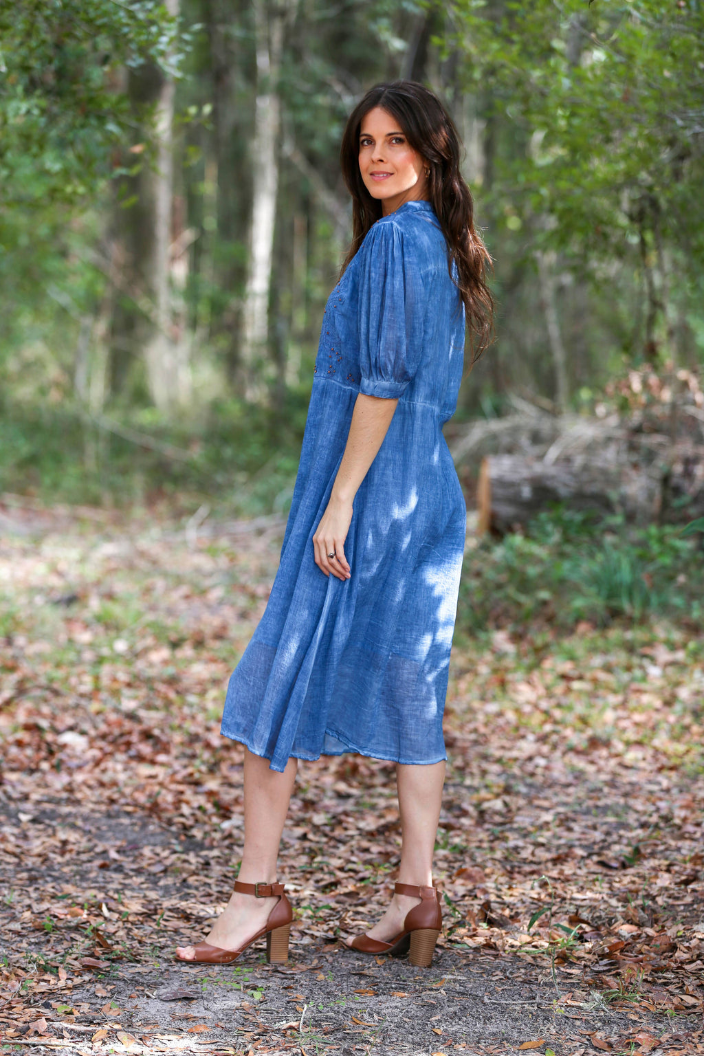 Graceful Moments Belted Midi Dress