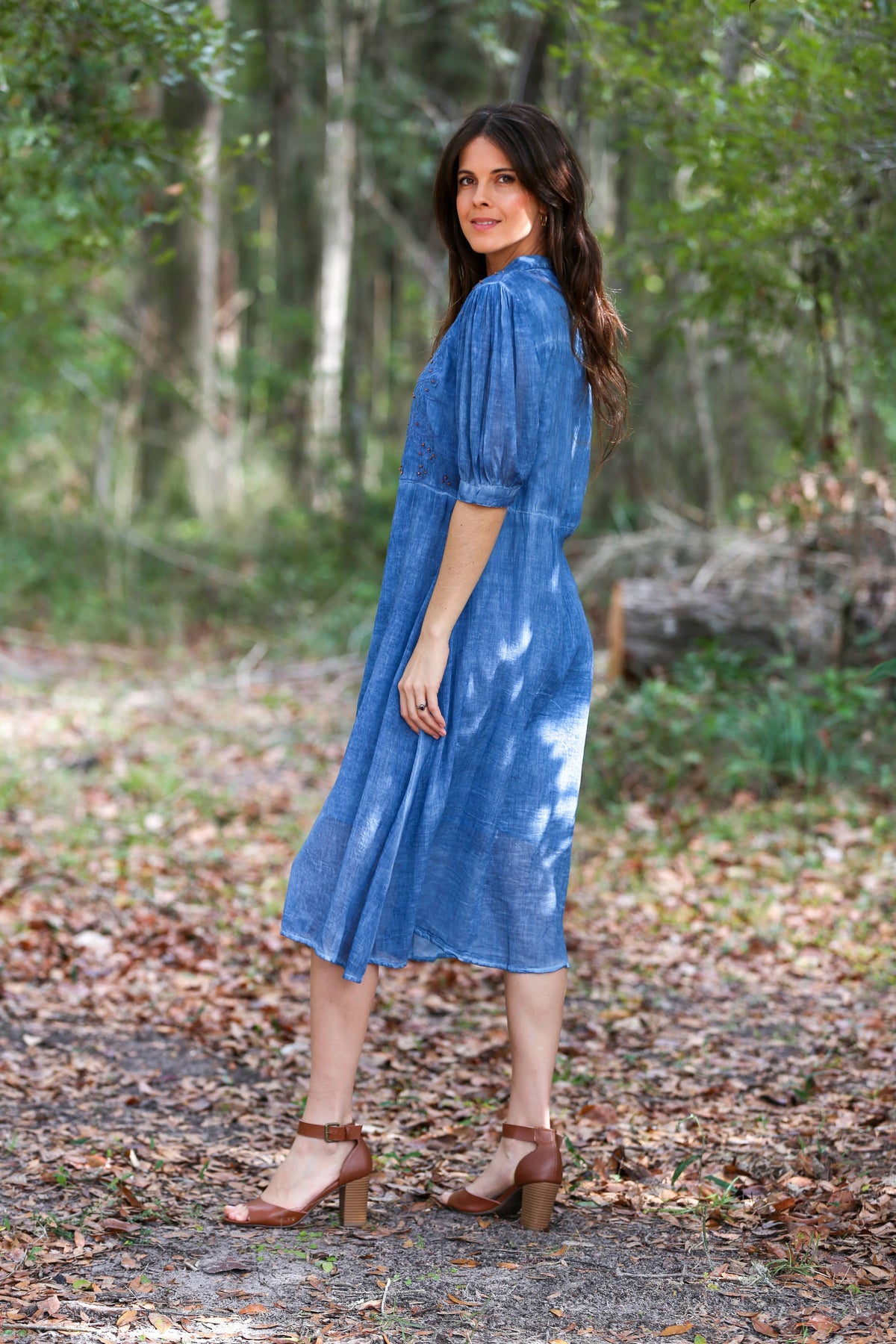 Graceful Moments Belted Midi Dress