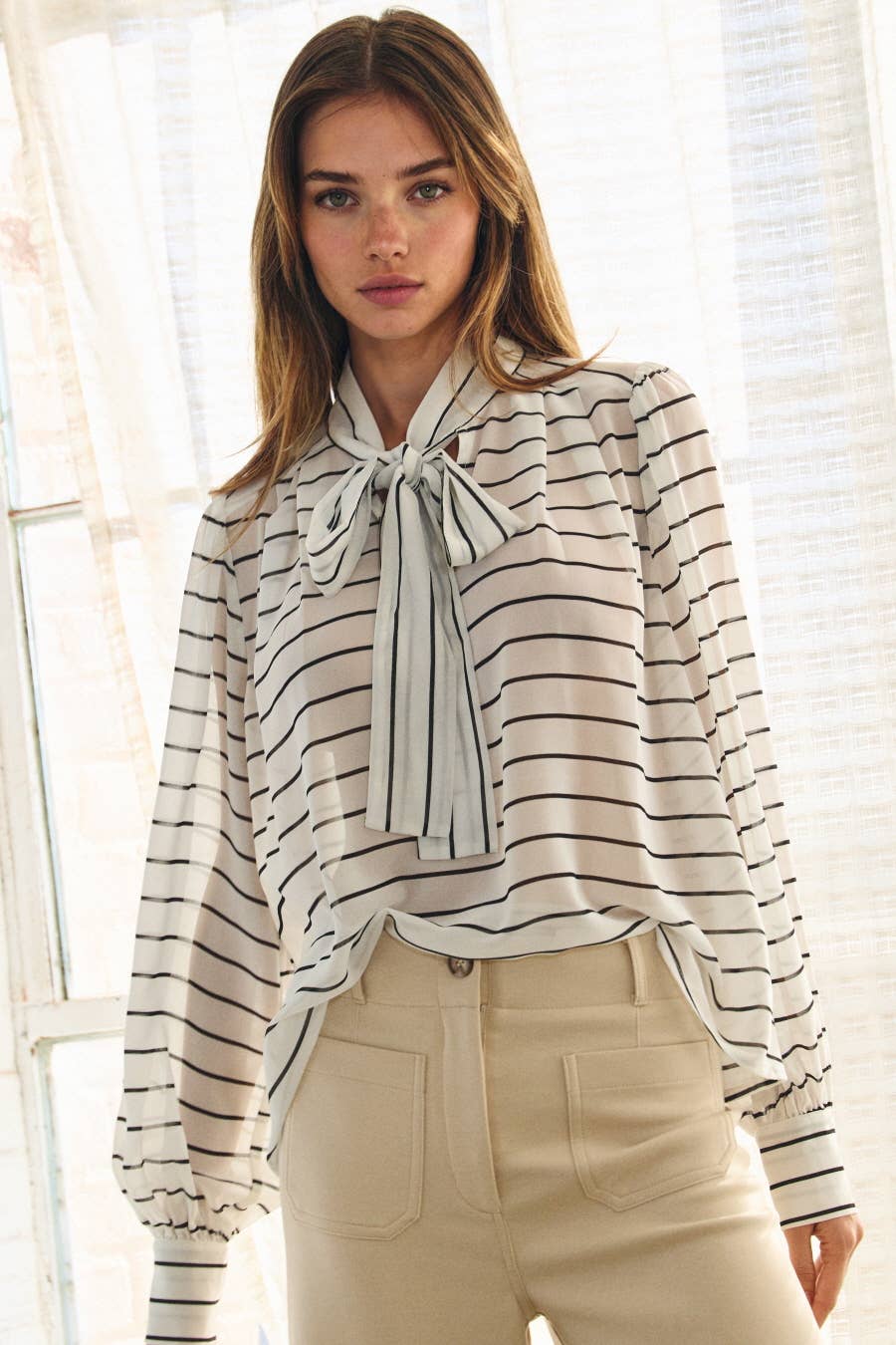 Top ~ Breezy Stripe