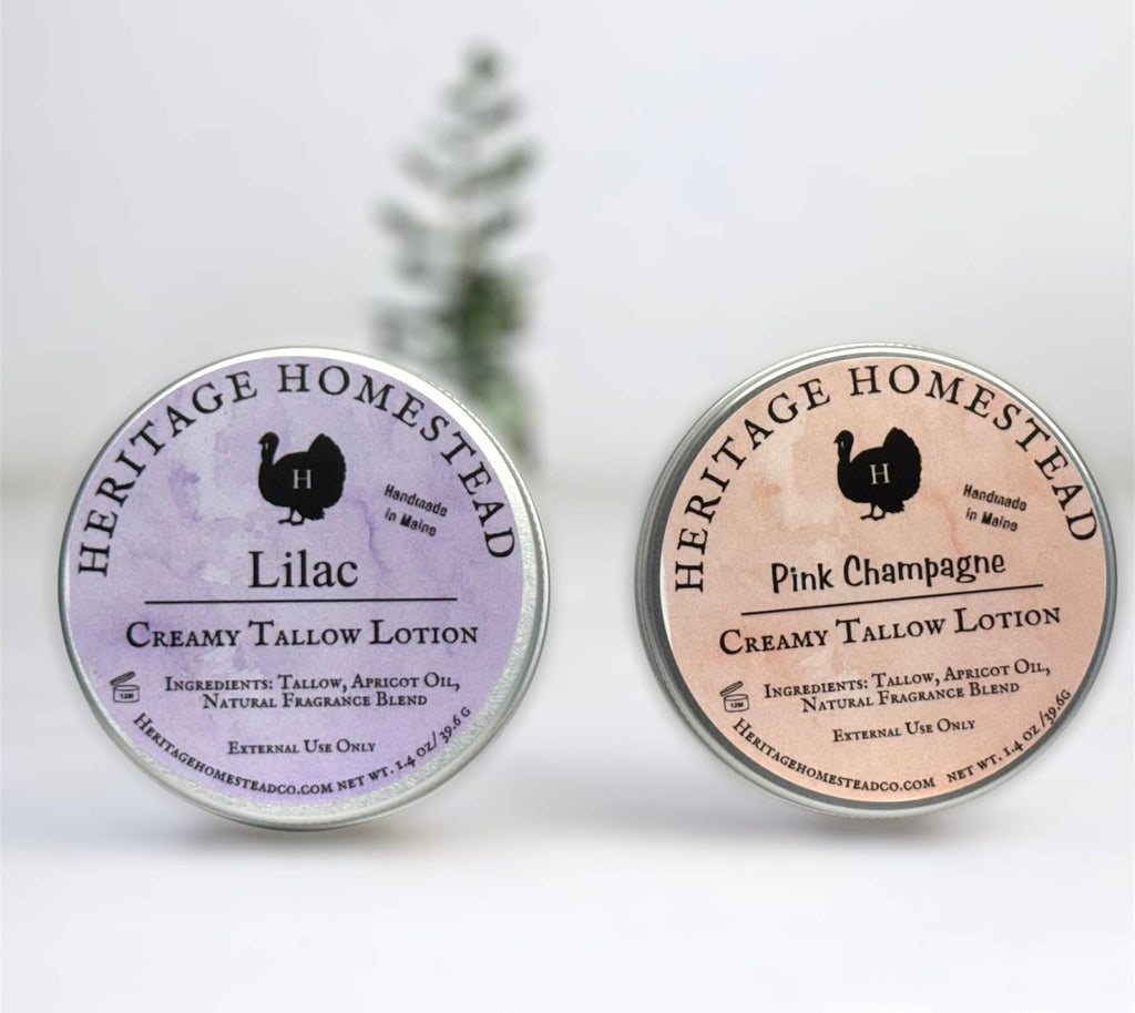 Creamy Tallow Lotion Tins