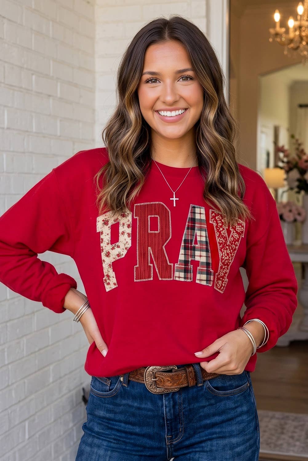 Sweatshirt ~ Pray More, Worry Less