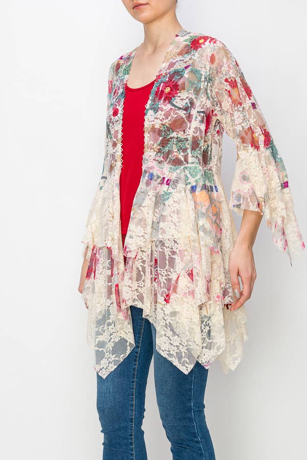 Cardigan ~ Ruffled Reverie