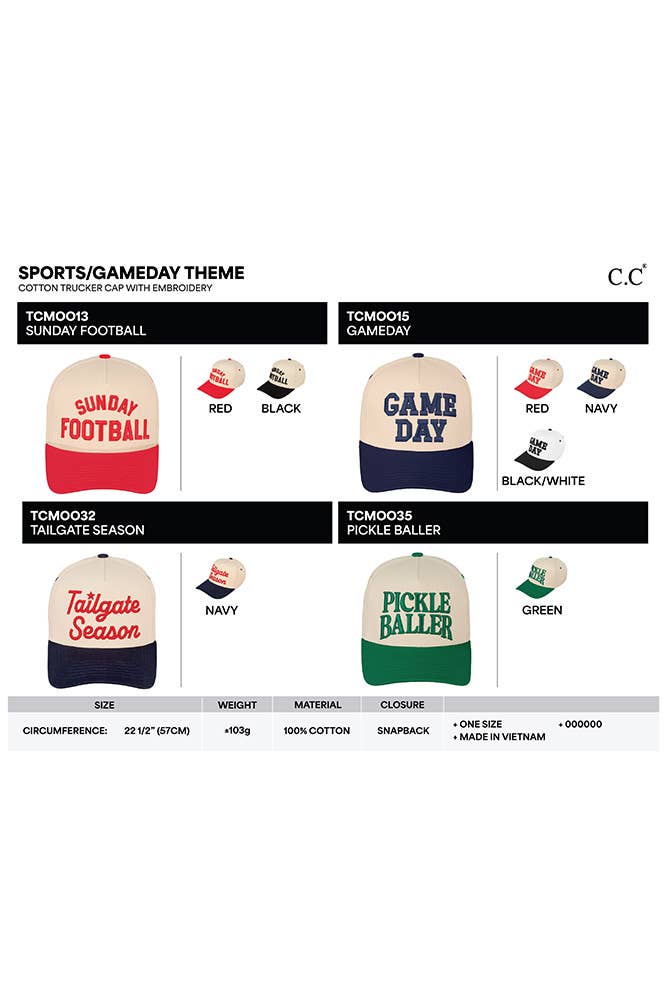 Baseball Cap ~ Match Point