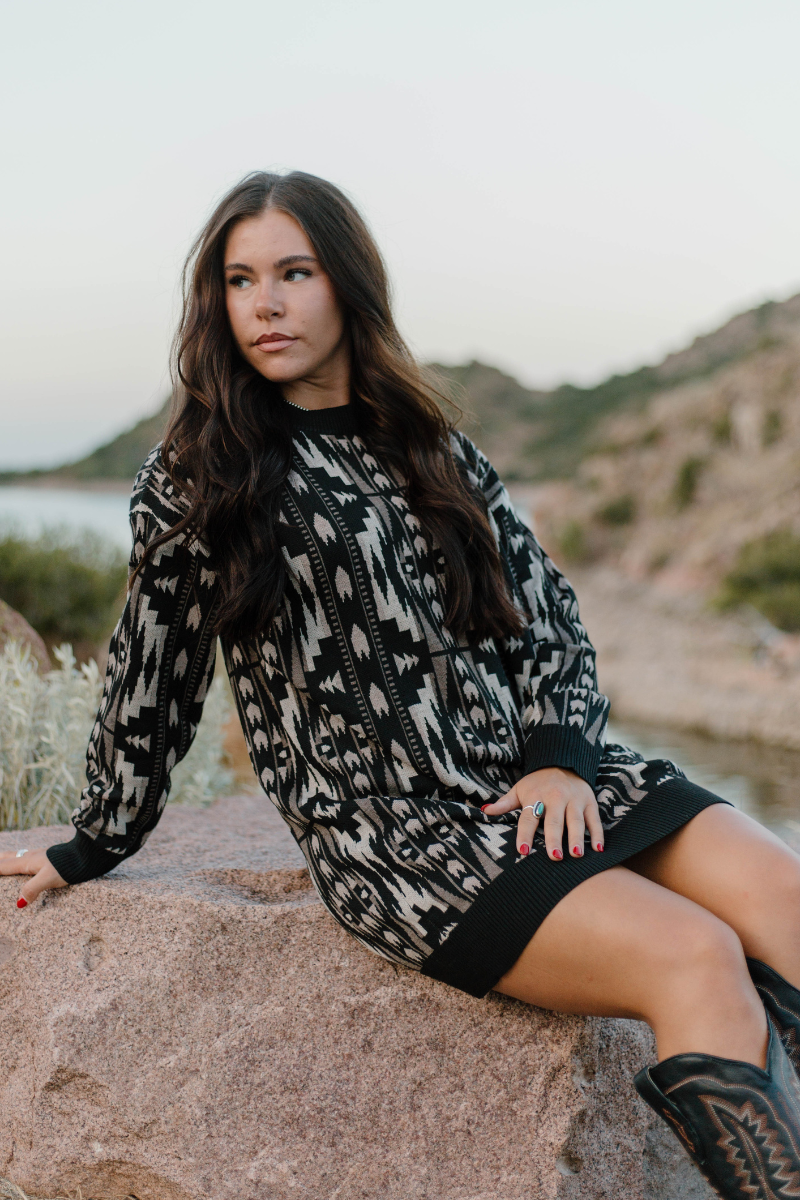 Montana Aztec Sweater Tunic