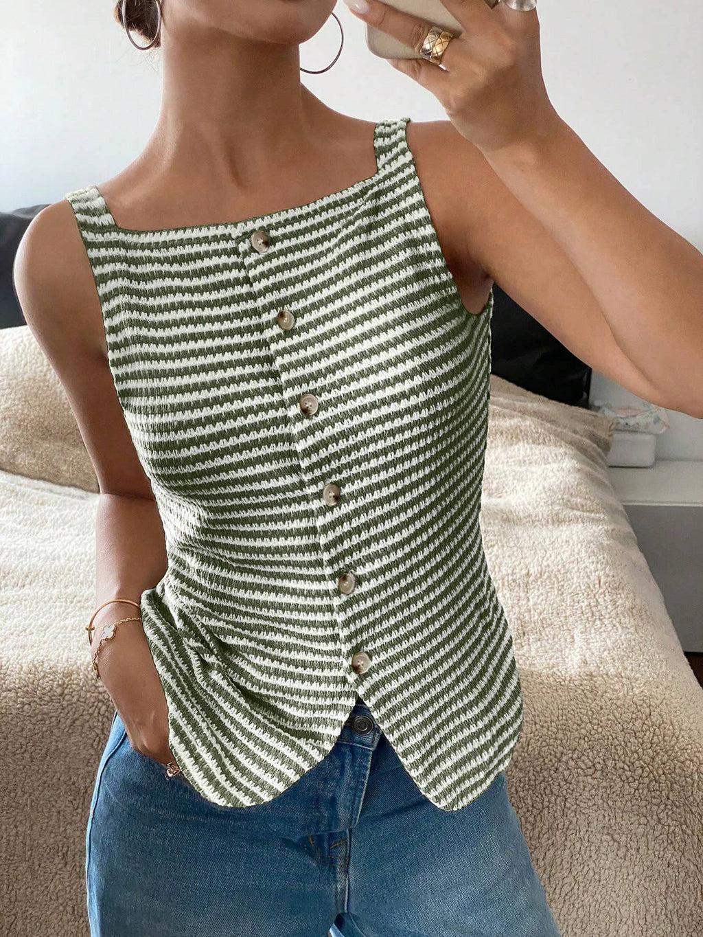 Tank ~ Coastal Stripe