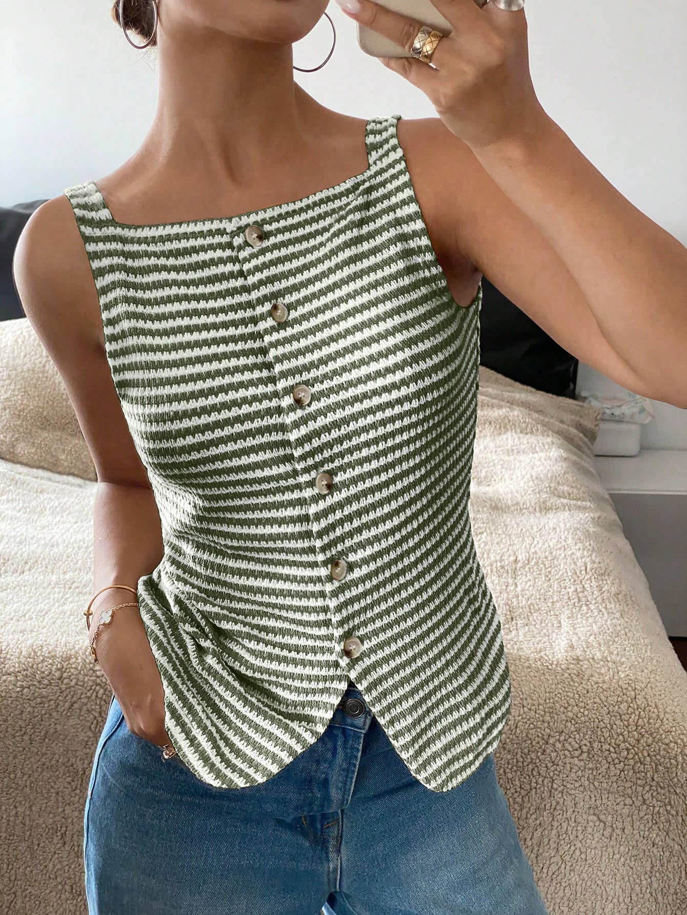 Tank ~ Coastal Stripe