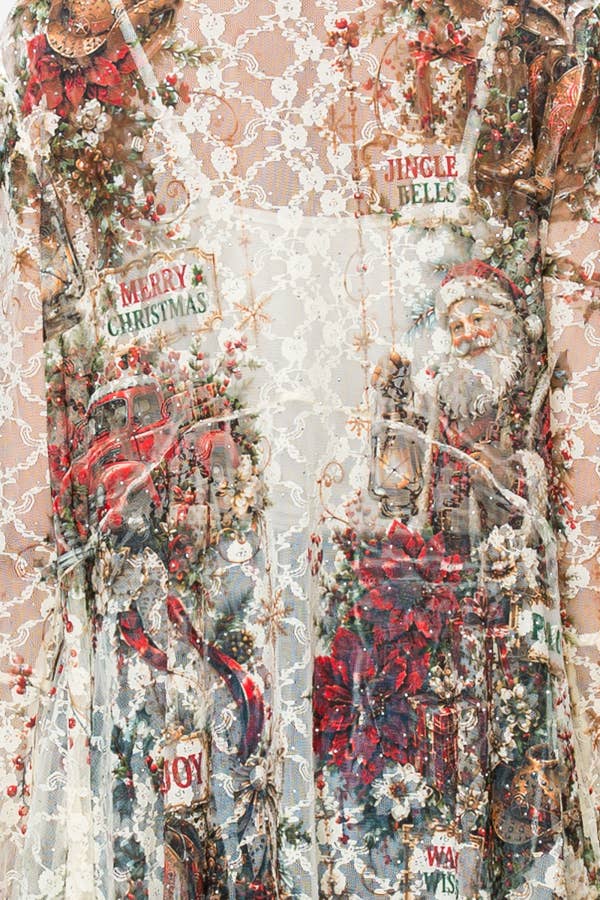 Christmas on the Farm Lace Duster