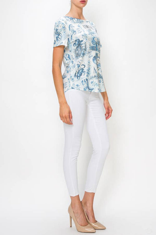Blue Rodeo Cowgirl Tee