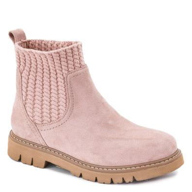 Corky's Keep Me Warm Blush Faux Suede boot