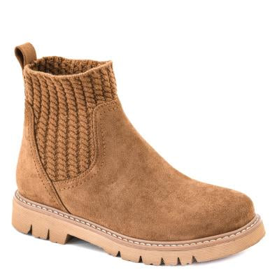 Corky's Keep Me Warm Taupe Faux Suede boot