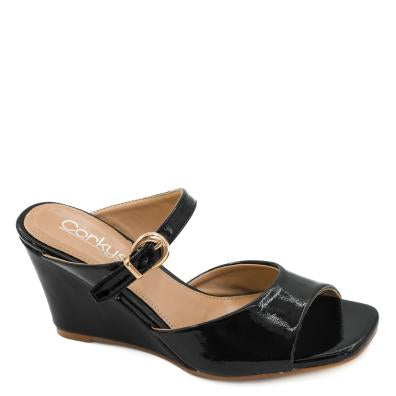Corky's XOXO - Black Patent