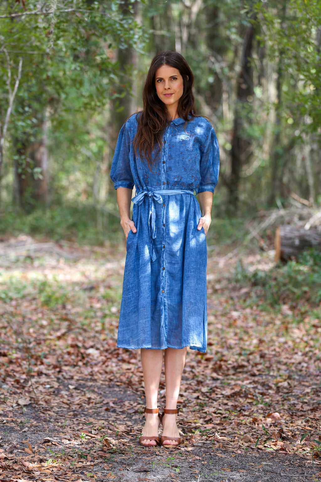 Graceful Moments Belted Midi Dress