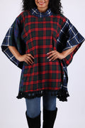 Highland Holiday Plaid Poncho