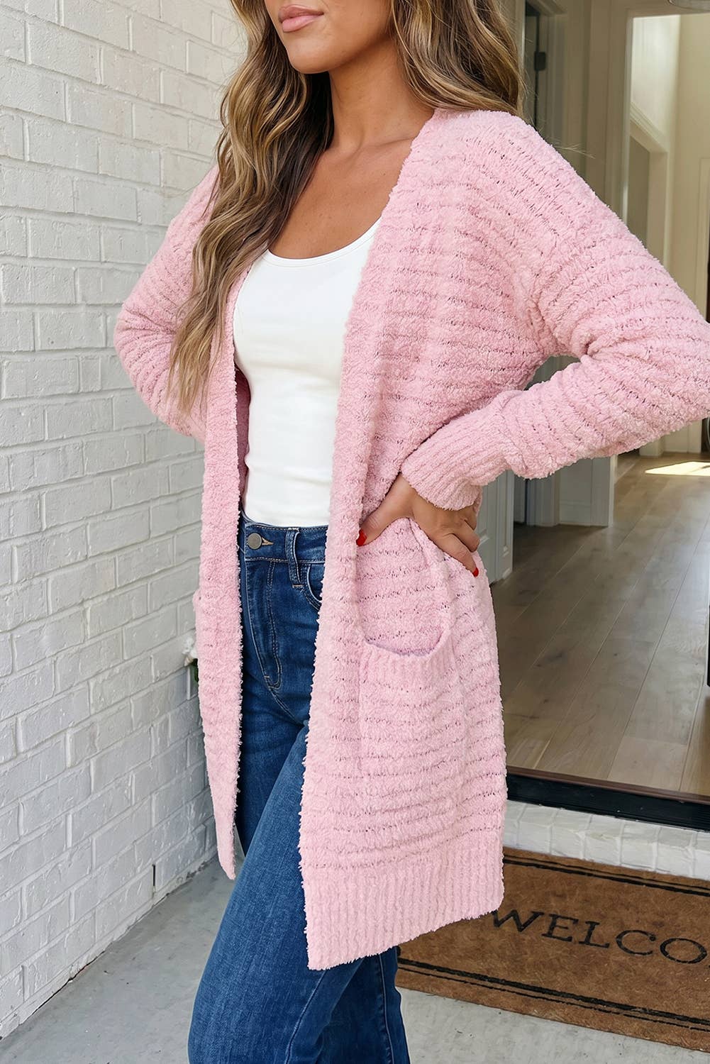 Cardigan ~ Pretty in Pink