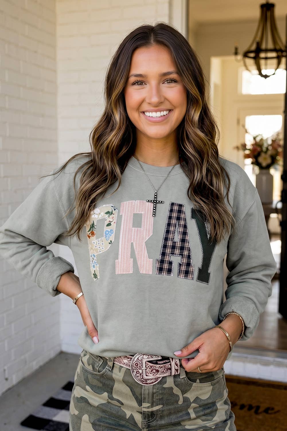 Sweatshirt ~ Pray More, Worry Less