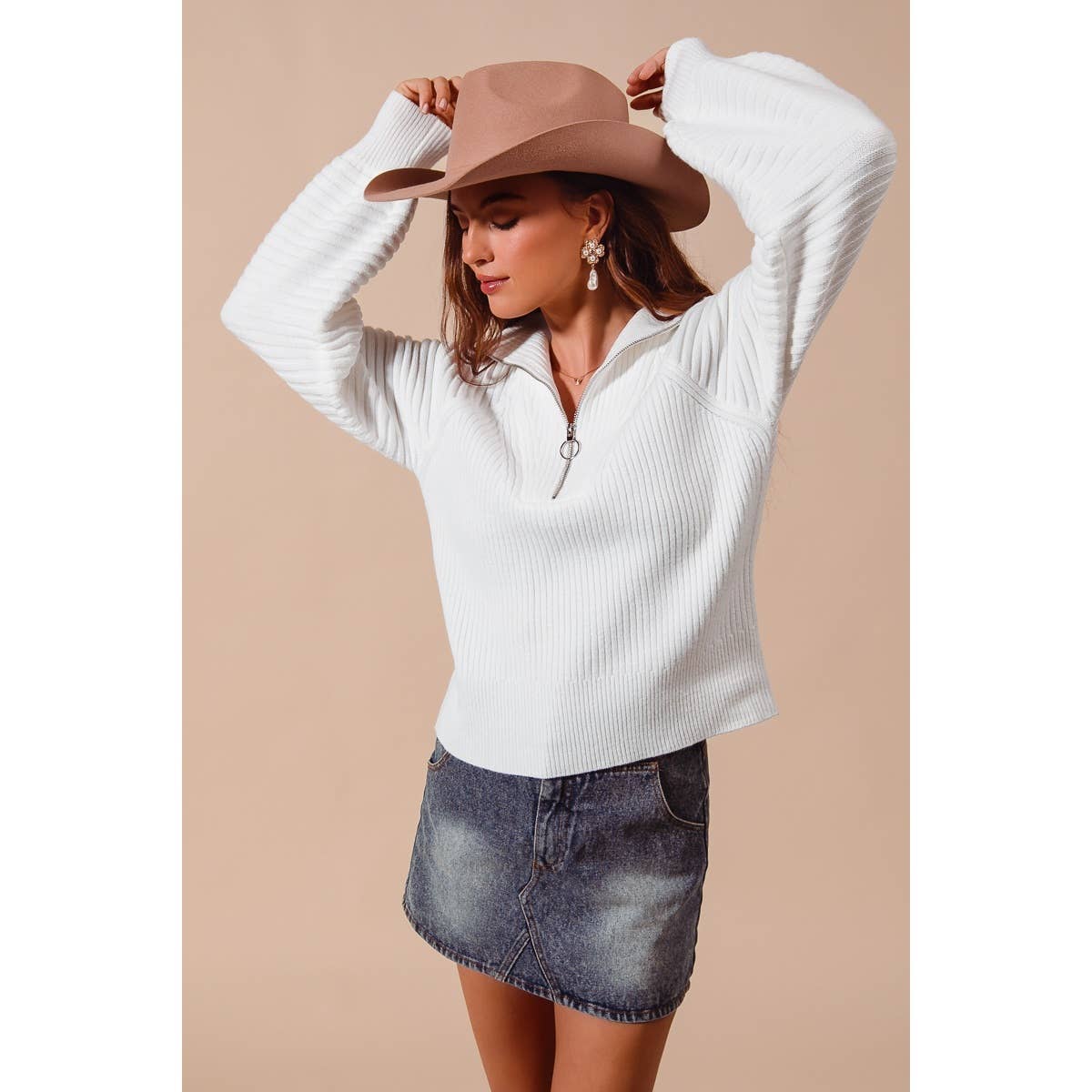 Rustic Charm Quarter Zip Pullover