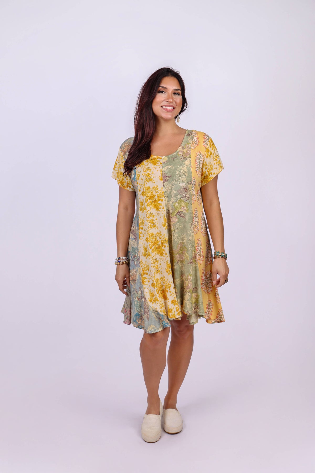 Meadow Melody Patchwork Tunic