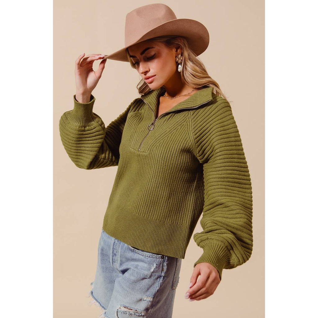 Rustic Charm Quarter Zip Pullover