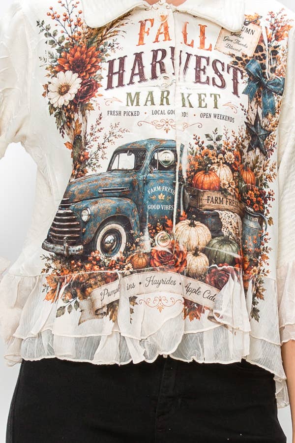 Harvest Market Ruffle Jacket