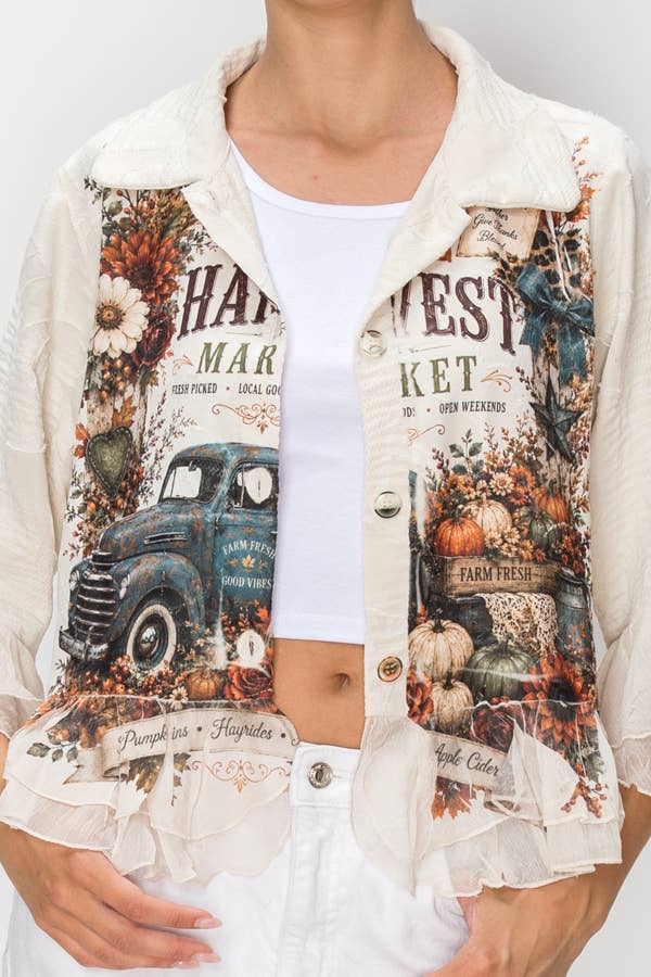 Harvest Market Ruffle Jacket