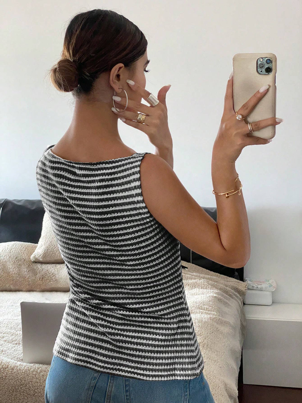 Tank ~ Coastal Stripe