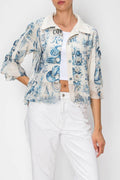 Blue Rodeo Ruffle Jacket