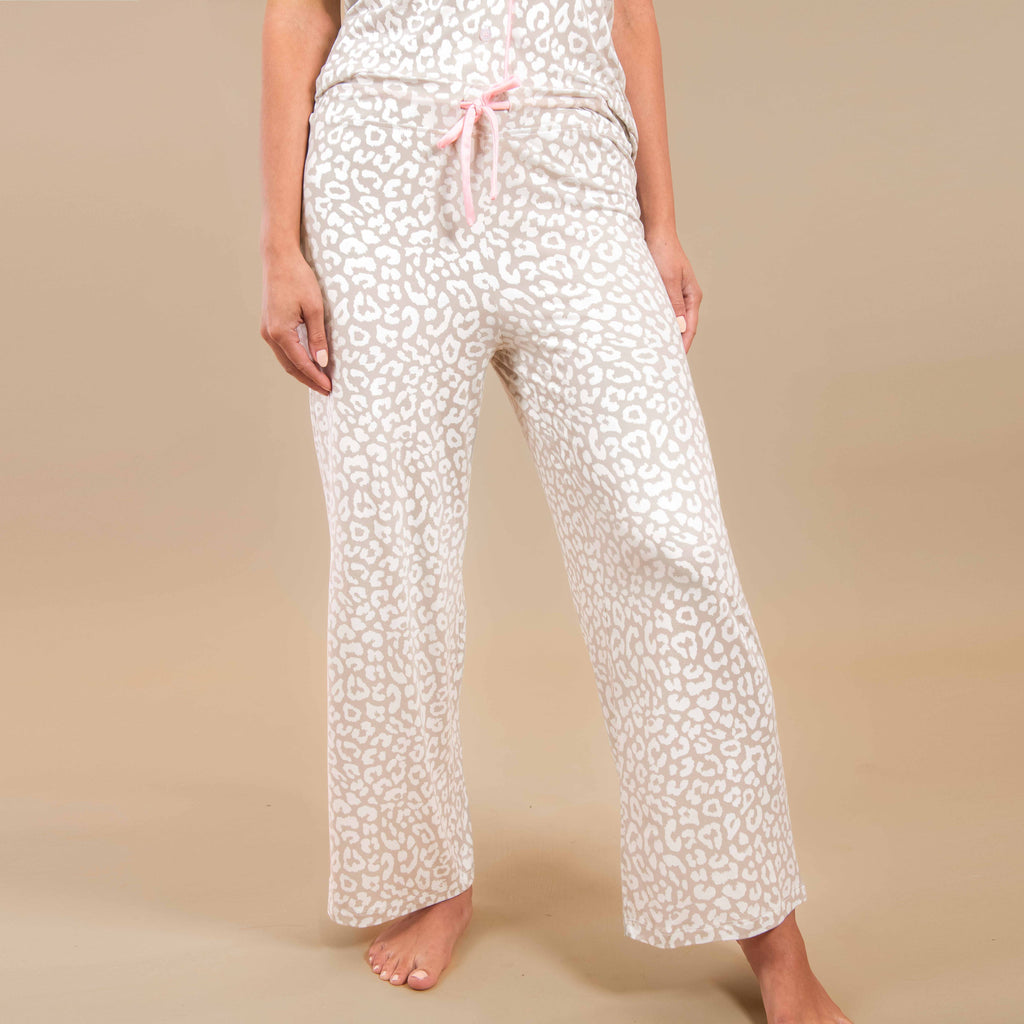 Pajama Bottoms ~ Leopard Lounge