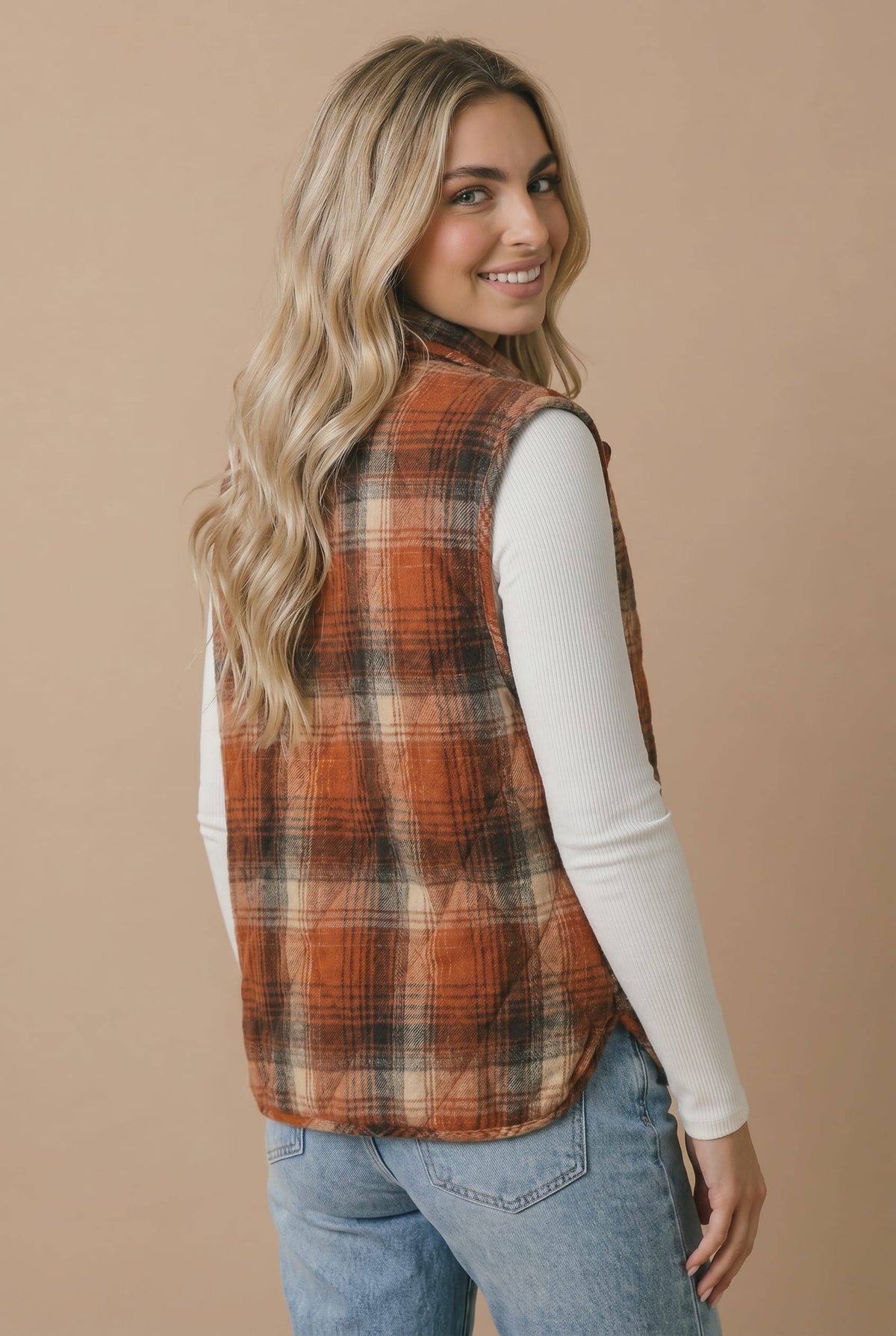 Autumn Stroll Plaid Vest