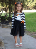 Spooky Stripe Twirl Dress