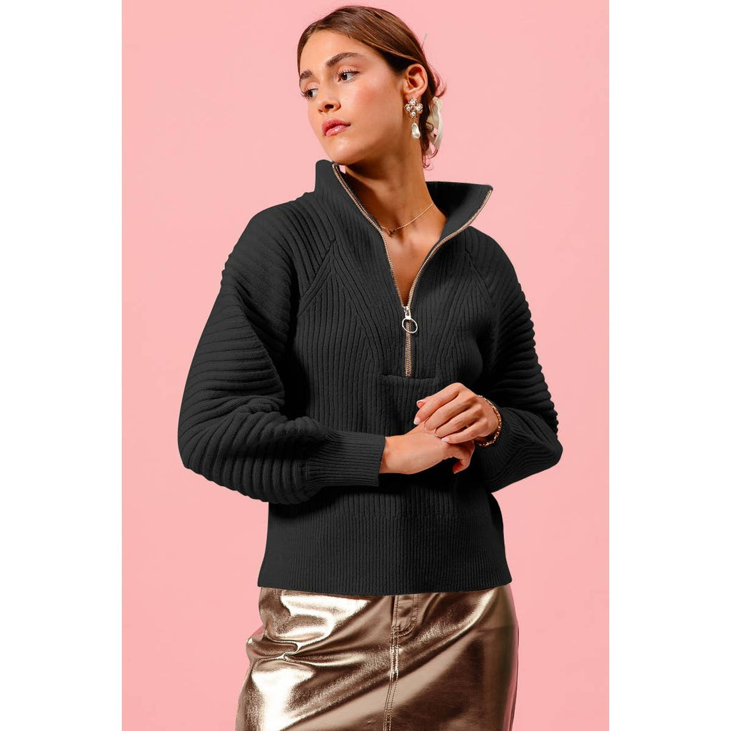 Rustic Charm Quarter Zip Pullover