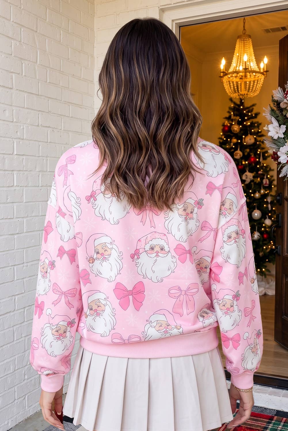 Pretty in Pink Christmas Sweater