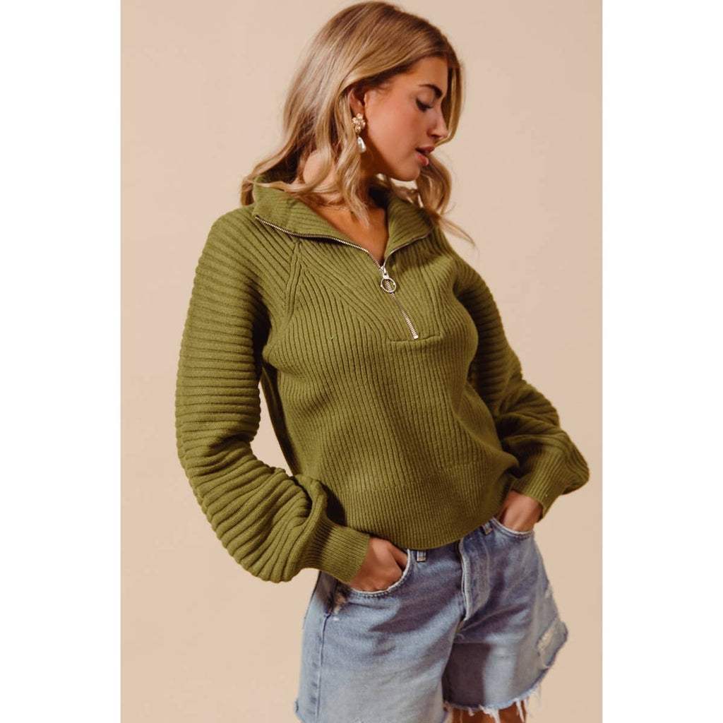 Rustic Charm Quarter Zip Pullover