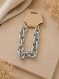 Silver Statement Link Bracelet