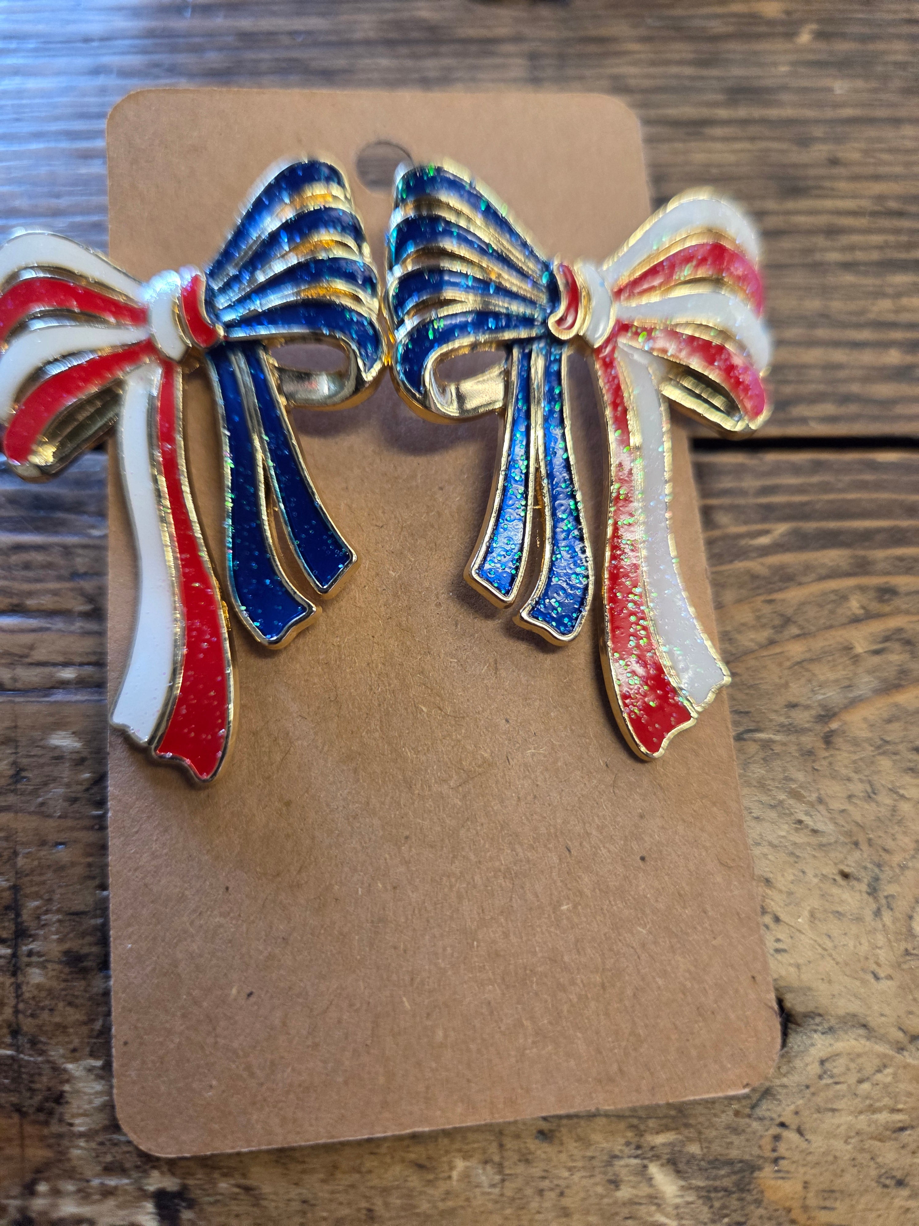🇺🇸 Stars, Stripes & Sparkle Earrings 🇺🇸