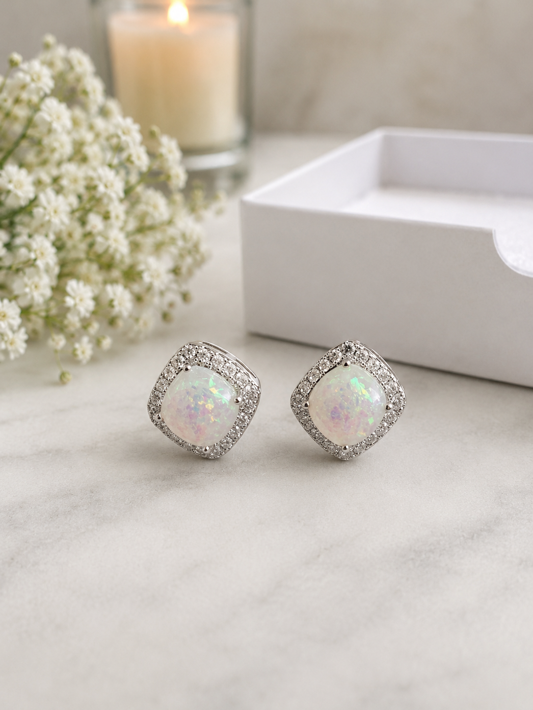Opal Glow Studs