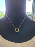 Golden Horseshoe Necklace ✨