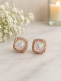 Rosewater Opal Studs